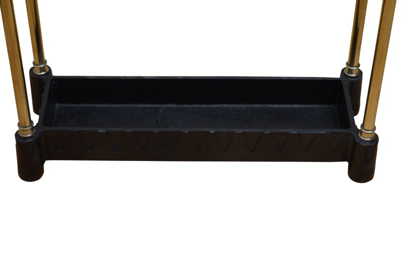 Brass Umbrella Stand With Dog Tooth Base - Image 6